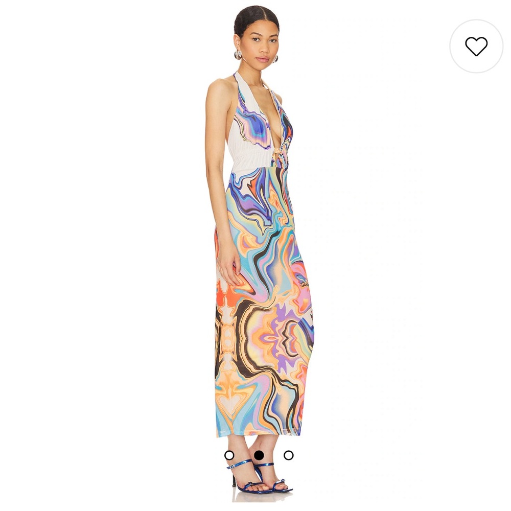 AFRM Dakota Dress in Spring Marble - Picture 8 of 8